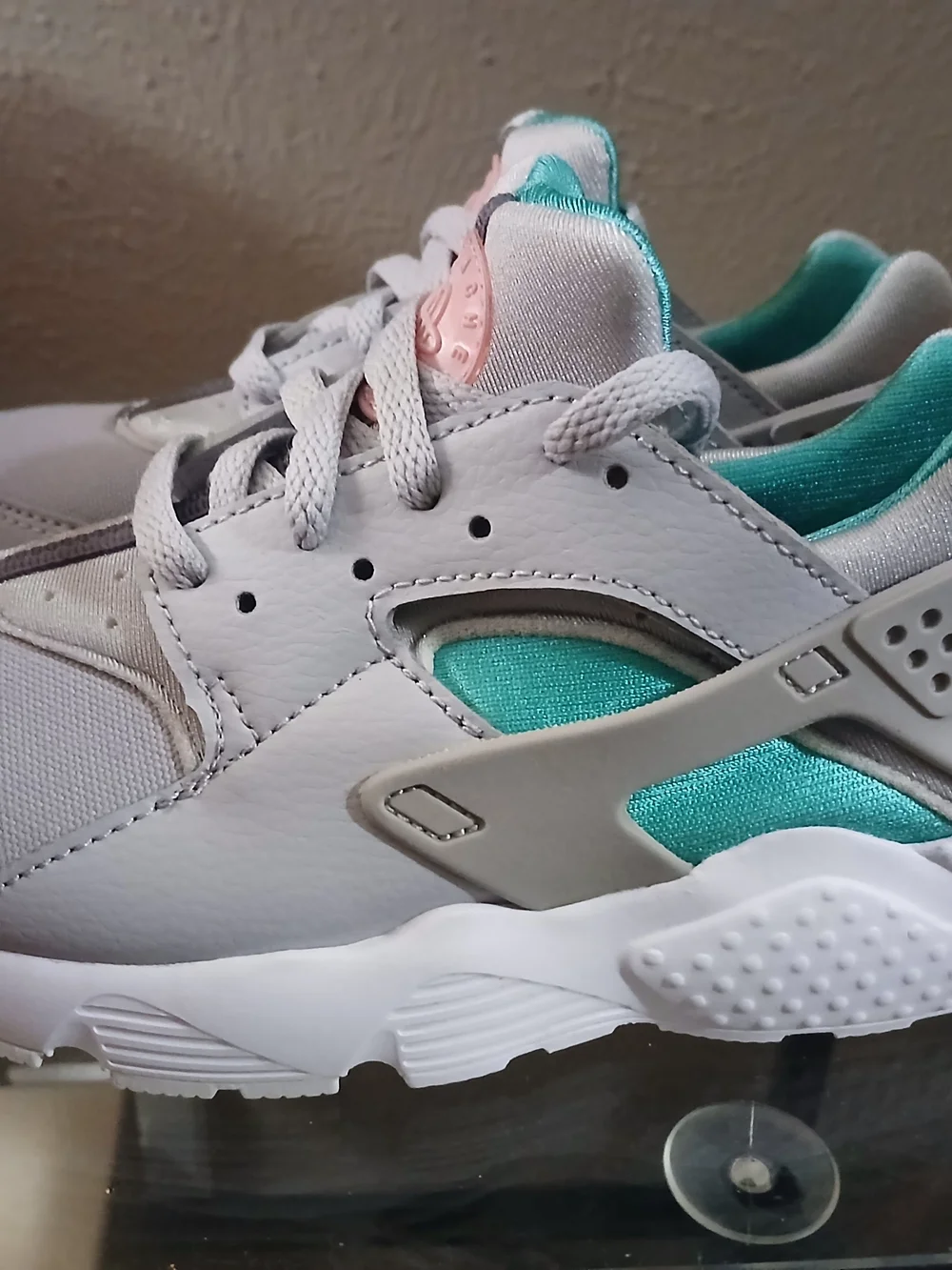 Kid's Nike Huarache Run Teal & Gray Athletic Sneakers